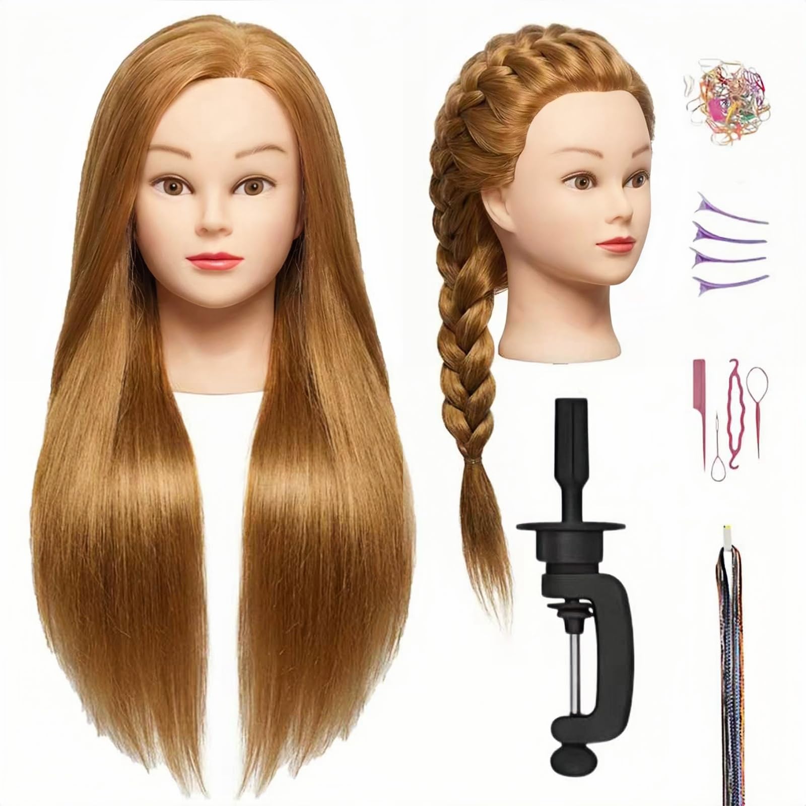 Rugwag Mannequin Head Human Hair 26-28 Inch - training heads | Mubboo