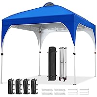 Yaheetech Gazebo da Giardino 3 x 3 M Impermeabile Pieghevole Tendone in Ferro e Tela