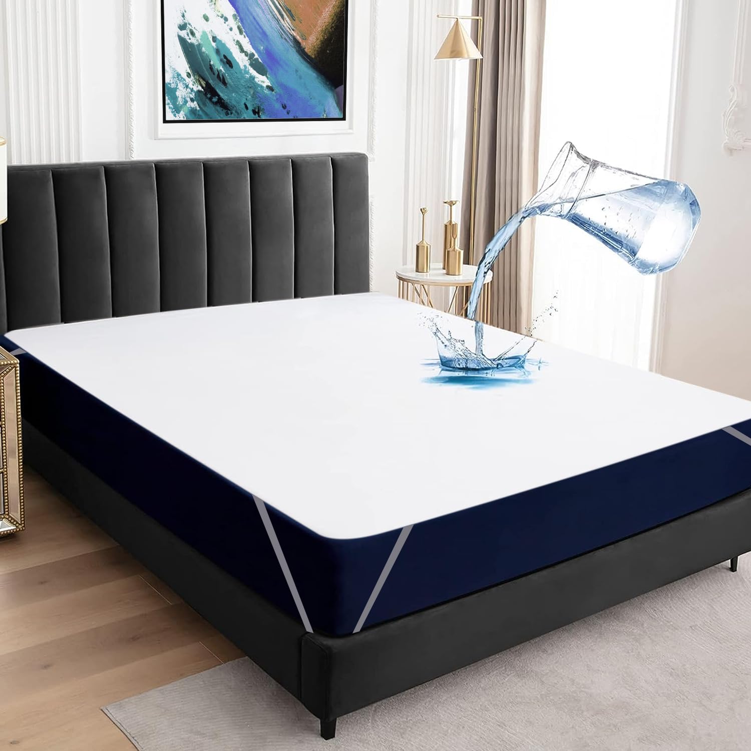 BeyBee 100% Waterproof Cotton Terry Mattress Protector | Breathable, Hypoallergenic, Washable & 2X Absorbency | Ultra So