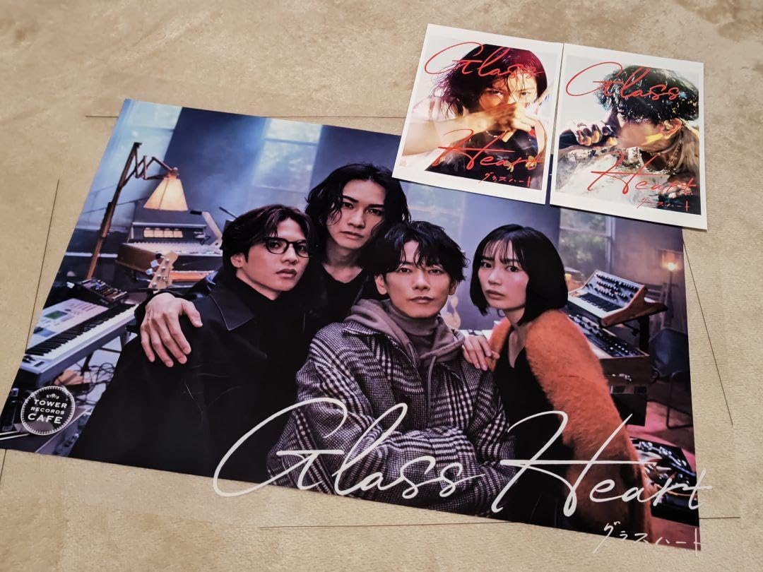 グラスハート コラボカフェ グッズセット グラスハート TOWER RECORDS CAFE 3点セット グラスハート コラボ