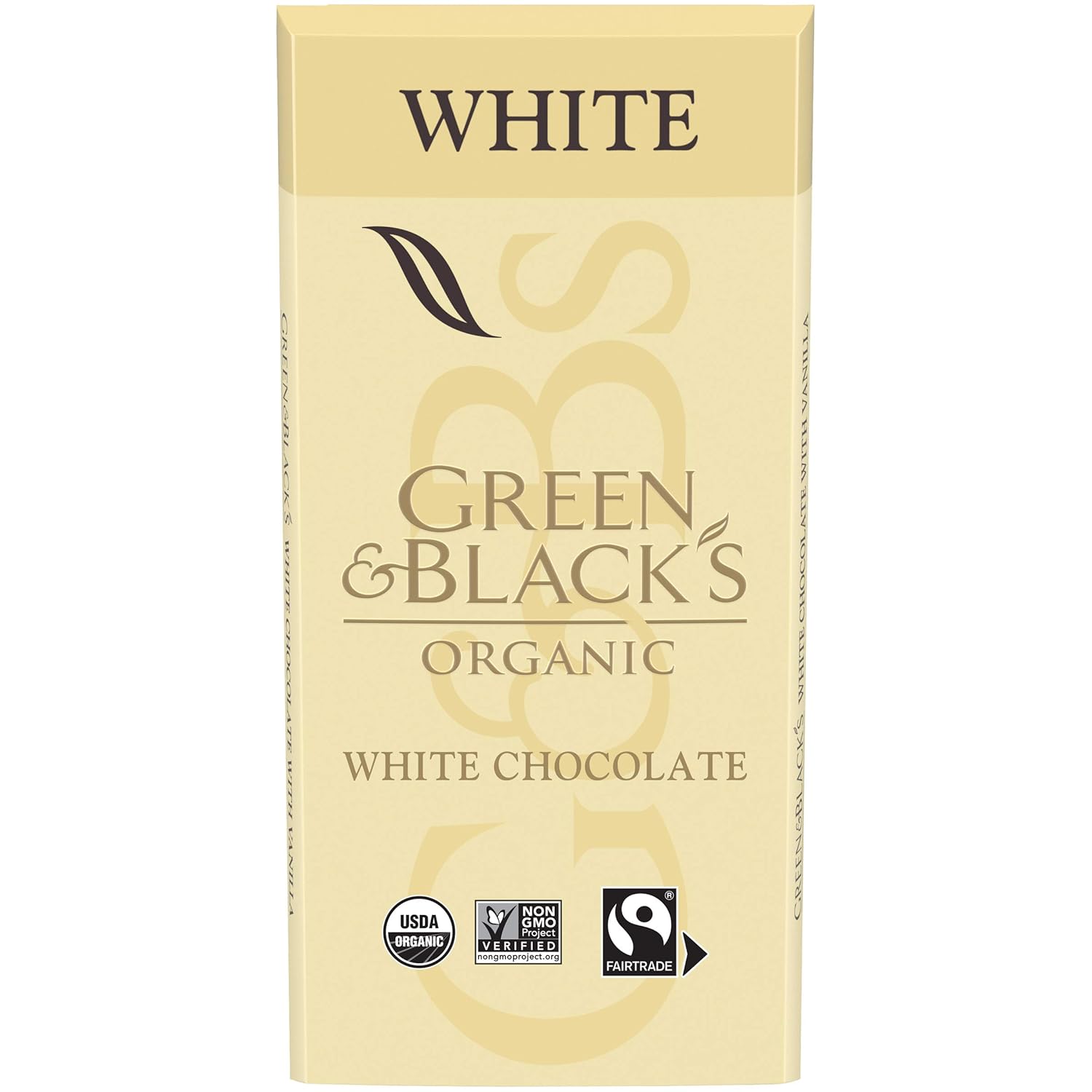 GREEN & BLACK’S Organic White Chocolate Bar, 30% Cacao, 1 Bar (3.17 oz.)
