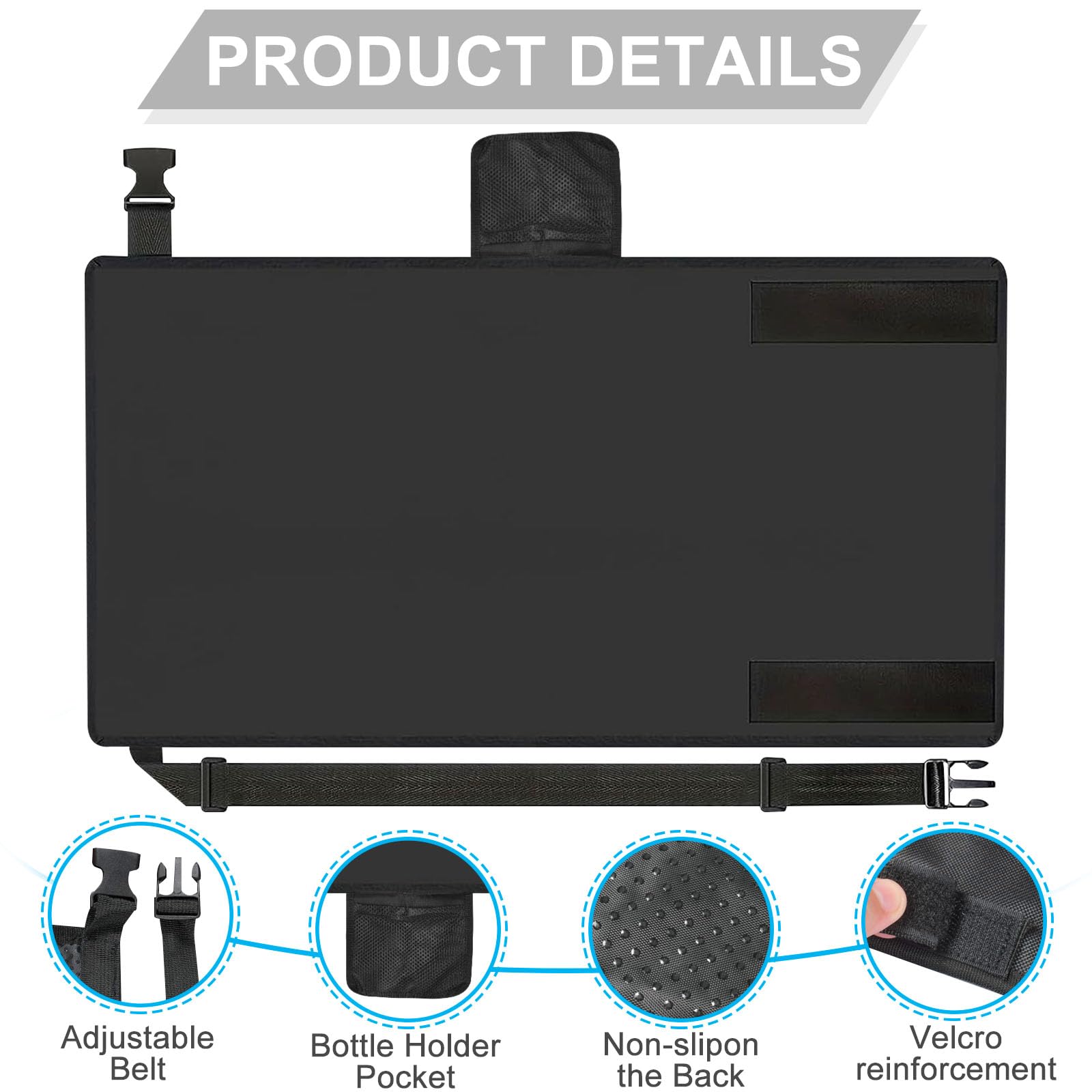 ReposapiéS Para NiñOs En AvióN,ReposapiéS Para NiñOs En AvióN,ExtensióN De Asiento Para NiñOs En AvióN,ReposapiéS PortáTil De Viaje Para AvióN,Negro79cmx44cm
