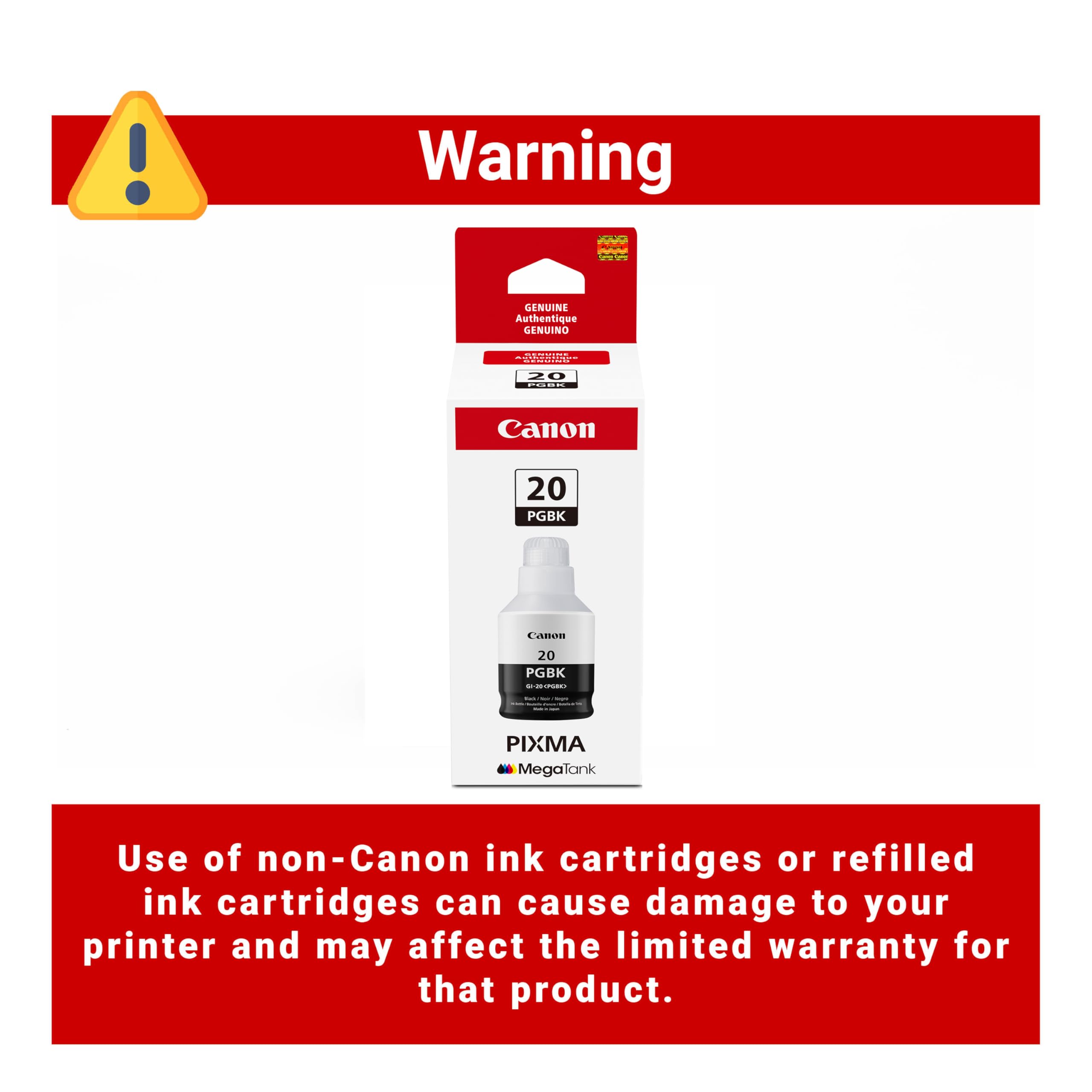 SOKUMI Genuine Canon GI-20 Pigment Black Ink Bottle