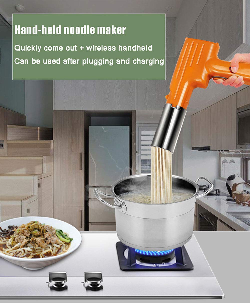 APOE Maszynka do makaronu ze stali nierdzewnej, maszyna do makaronu, automatyczna maszyna do makaronu, do spaghetti 2,5 mm, łatwe czyszczenie i użytkowanie