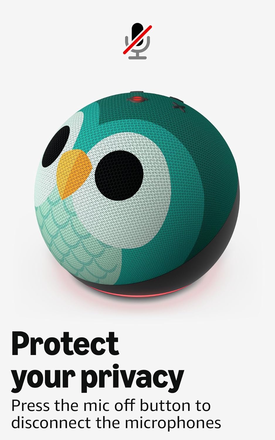 Amazon Echo Dot Kids (newest model) - Owl including Amazon Kids+ with Echo Glow, Designed for Alexa+