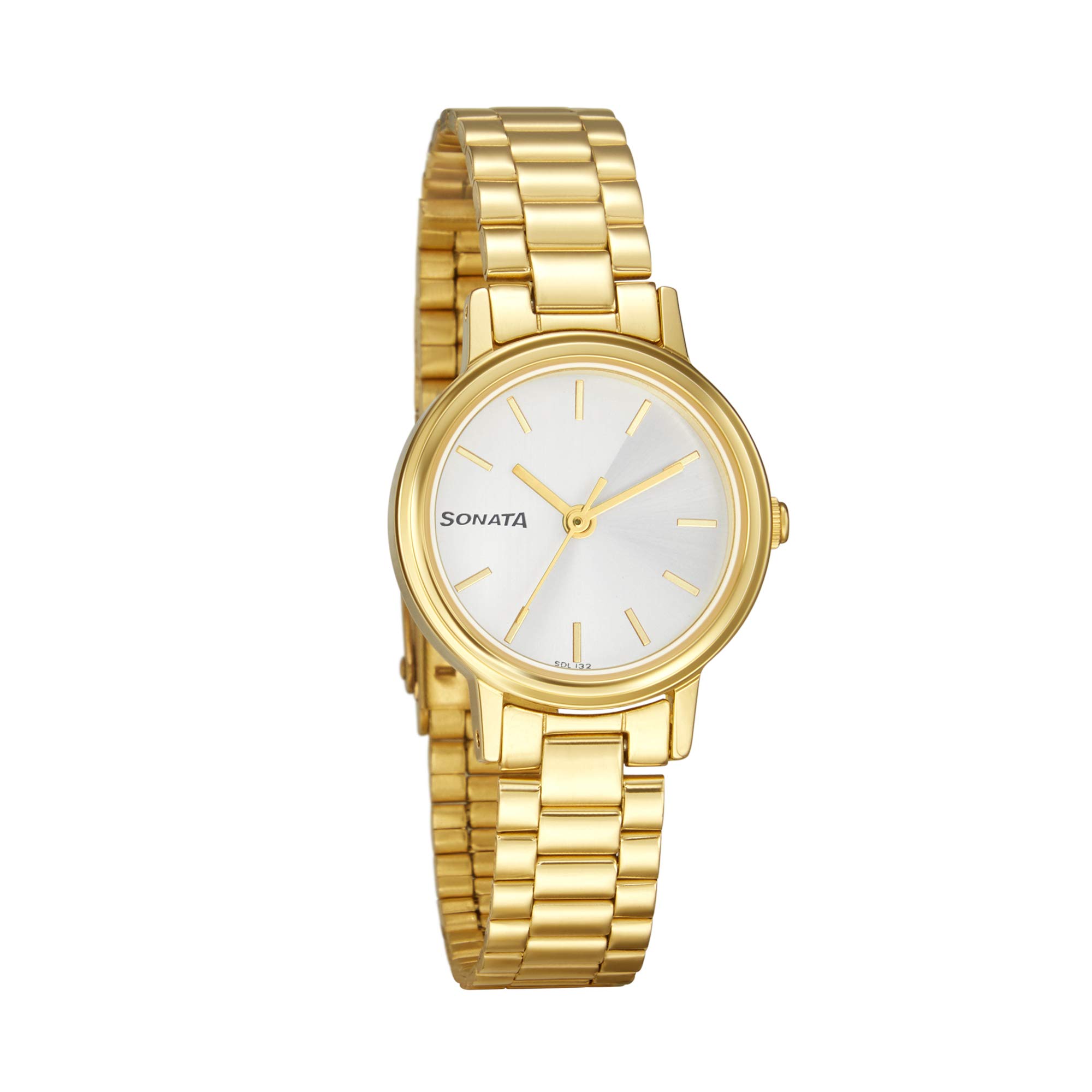 Sonata Essentials White Dial Women Watch With Stainless Steel Strap-NS8096YM06 (B08W55GXP9) Amazon Price History, Amazon Price Tracker