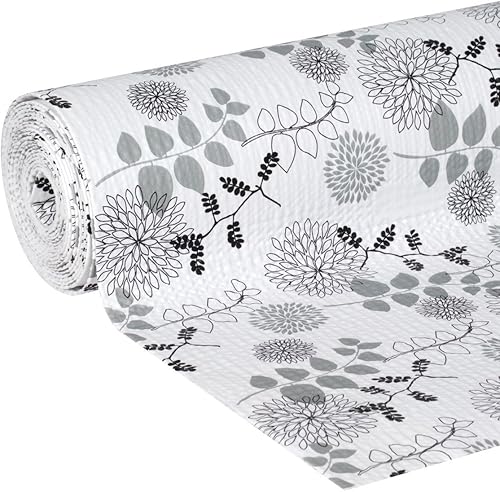 Miniatura 3 de Duck Brand EasyLiner - Forro suave para estantes superiores, no adhesivo, para armarios, cajones, despensa, baño, cocina, cuadrilátula gris, rollo