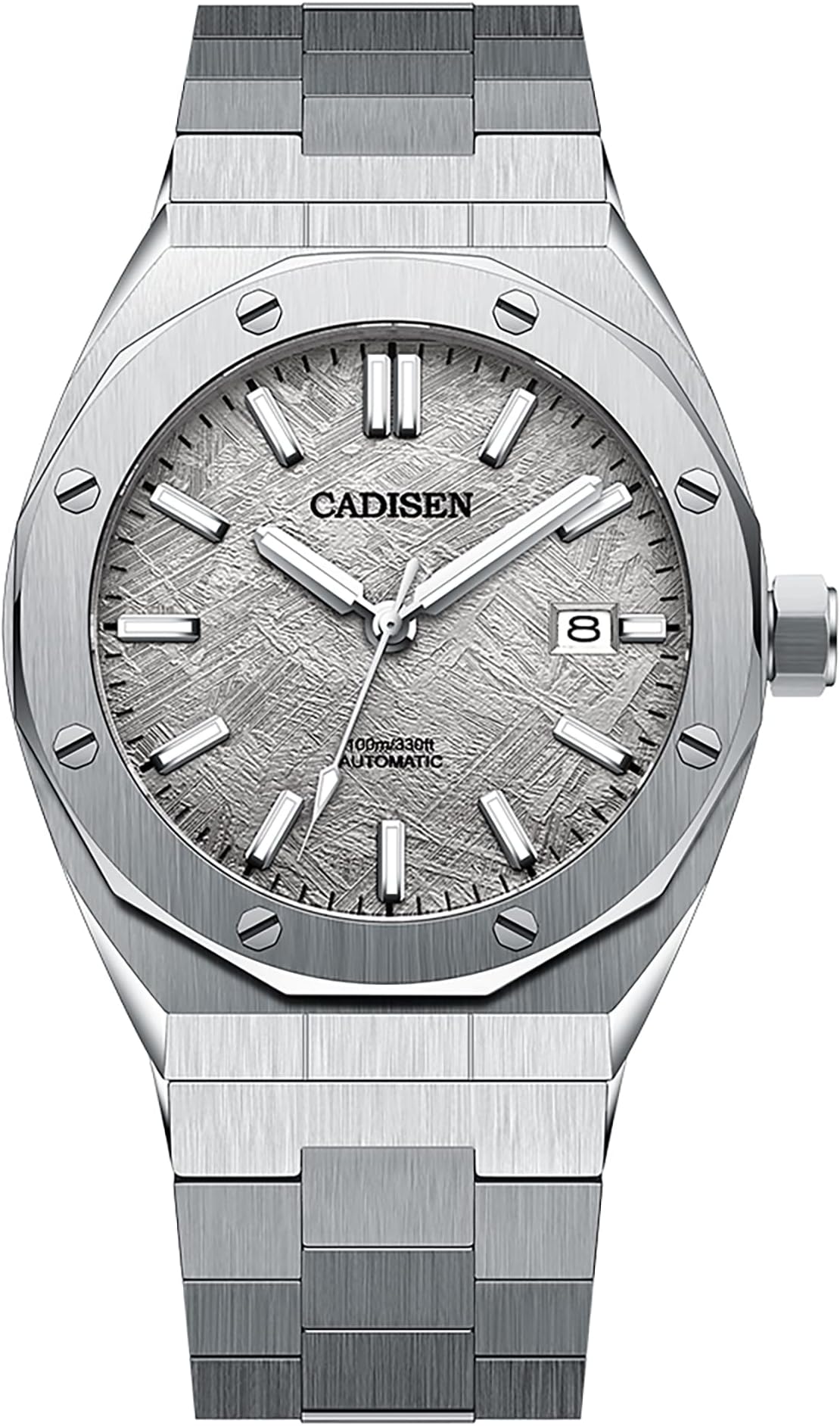 CADISEN Automatic Men's Mechanical Watch Waterproof Calendar Business Gentleman Man Style Steel Band Watch
