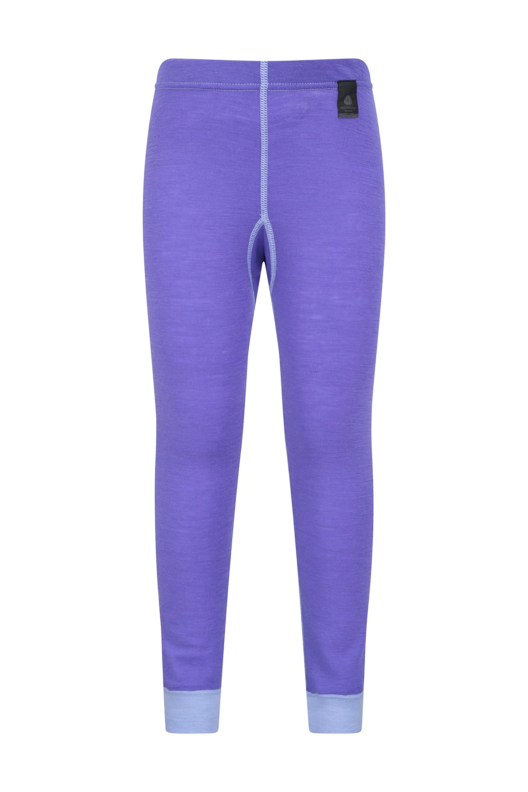 Mountain Warehouse Merino Pantaloni Termici Traspiranti da Bambina, Pantaloni Tecnici Montagna Sottotuta per Escursioni, Pantaloni Invernali Felpati Lunghi da Alpinismo Viola 9-10 Anni