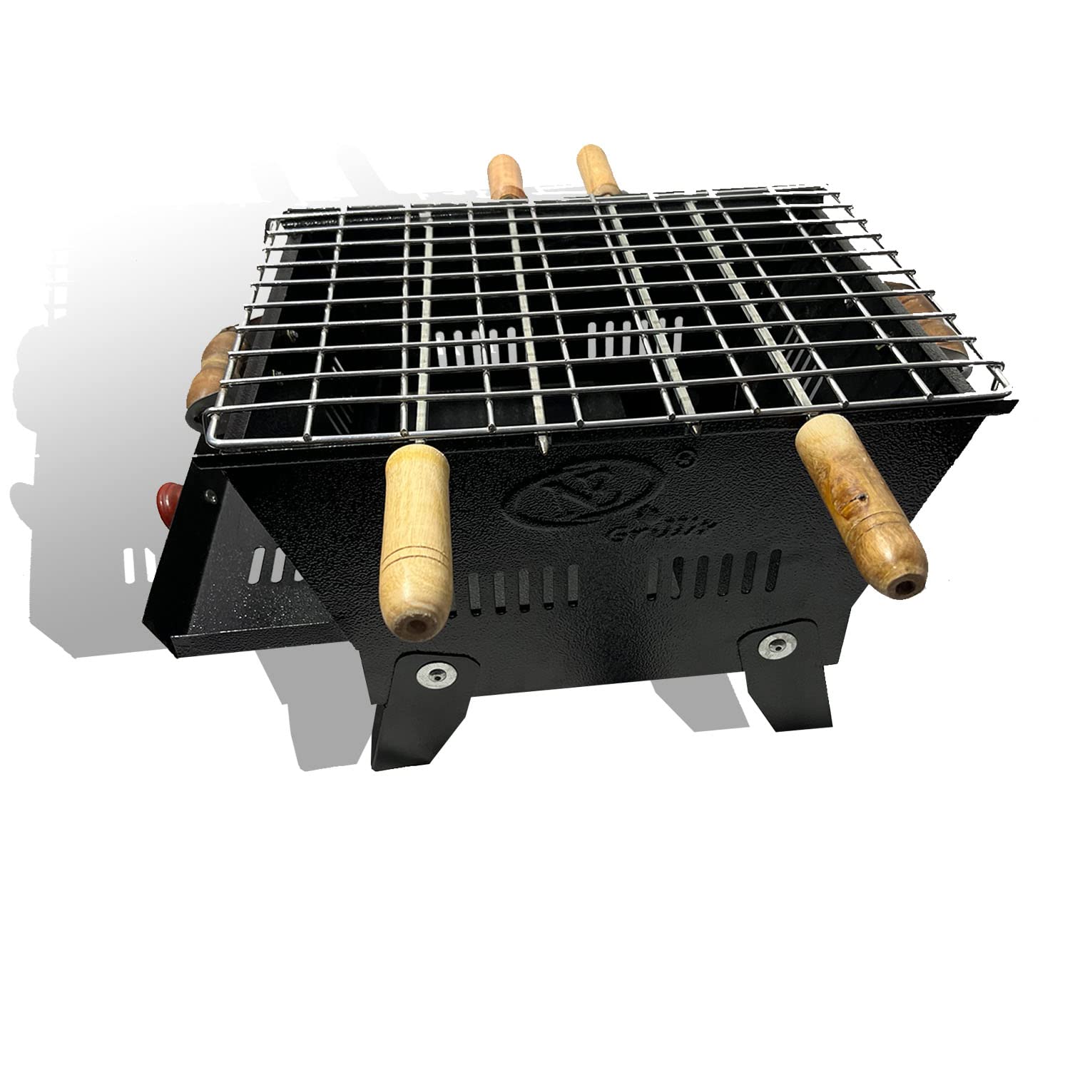 NE GRILLS Charcoal barbeque grill set, Foldable Legs style charcoal