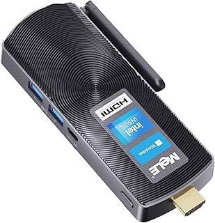 MeLE Mini PC Stick,Windows 11 Pro Fanless Micro Desktop Computer,Celeron J4125 4G 64G Small Form Factor PC Support 4K HDMI,2.4G/5.0G WiFi,BT 4.2,Gigabit Ethernet for Iot/Digital Signage/Media(PCG02)