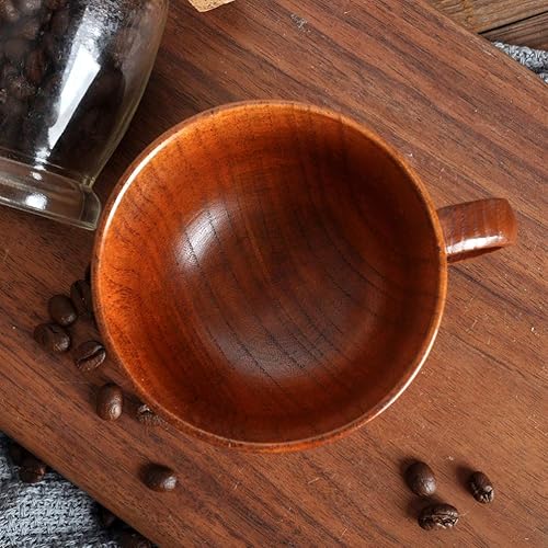 Miniatura 7 de DOITOOL taza de café de madera vasos de café vasos con tapas para bebidas taza de oficina taza de café hecha a mano tazas de la mañana taza de