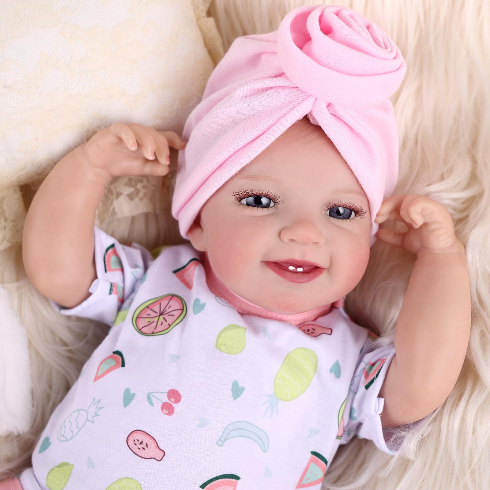 ☆新品☆BABESIDE リボーンドール 笑顔のぽっちゃりベビーちゃん