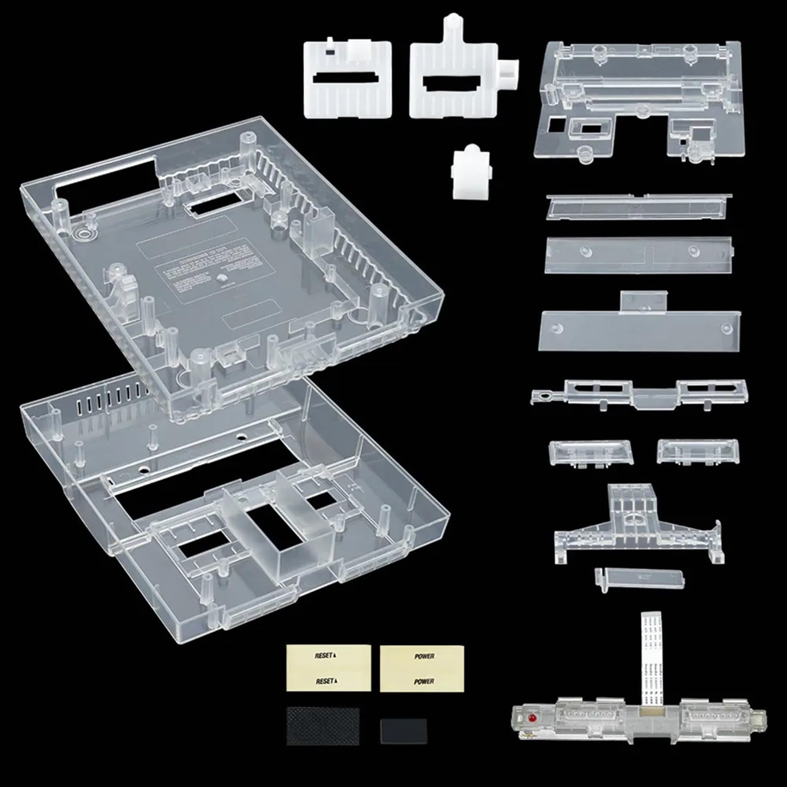 Carcasa de repuesto para consola de colores, carcasa de sustancia ABS para reparación de de juegos Retro y reemplazo de carcasa de cambio de Color