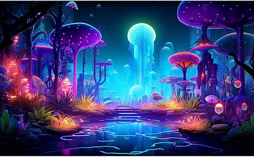 CaterRina Fantasy Forest Aquarium Background Mysterious Plants Abstract Mushroom