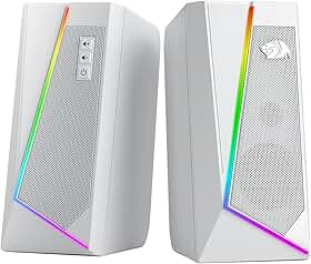 CAIXA DE SOM GAMER ANVIL RGB BRANCO