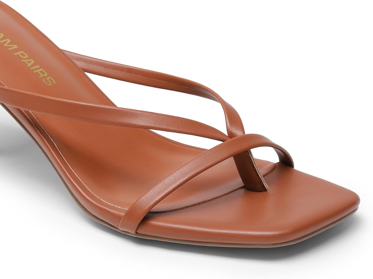 DREAM PAIRS Heels for Women Flip Flops Kitten Low Heels Open Square Toe Thong Heeled Sandals, Fashion Comfort Shoes for Party Casual Slides - Image 6