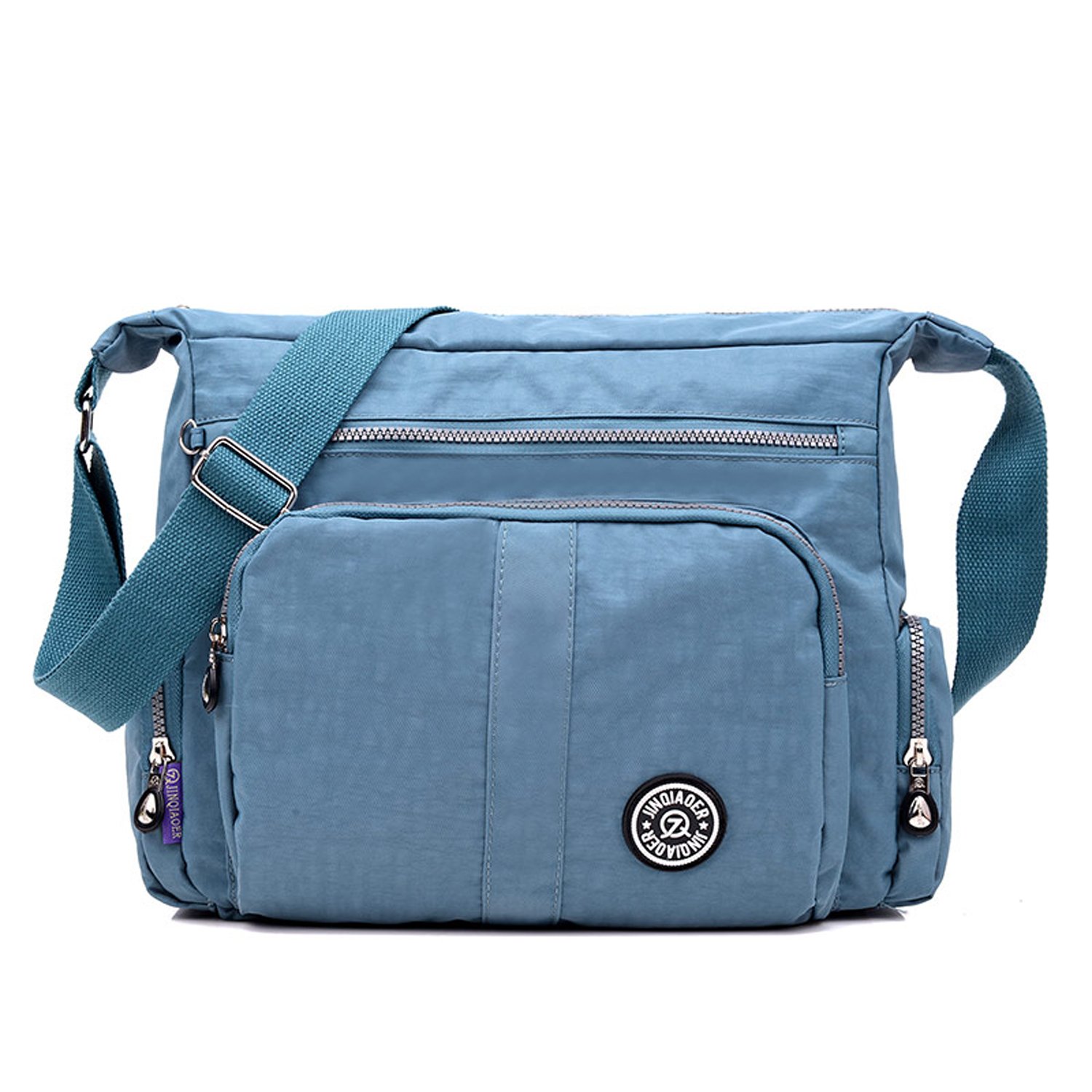Foino Women Messenger Bag Lightweight Cross Body Bag Casual Shoulder Bag Travel College Side Bag Waterproof Bookbag for Sport — image 1