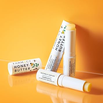 Farmacy Beeswax Lip Balm - Honey Butter Moisturizing Lip Care Enriched with Cupuacu & Cocoa Butters, Proprietary Honey Blend and Vitamin E to Nourish, Soften & Heal (3.4g)