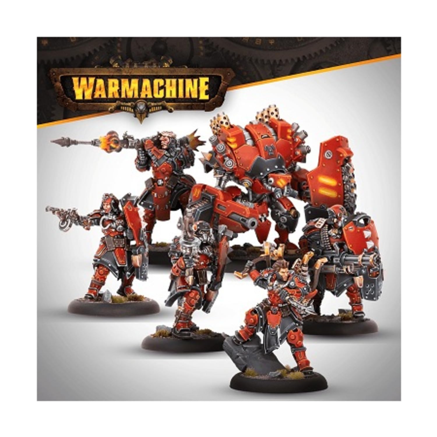 Warmachine: Khador - SKS-6 Command Cadre, Metallic, 7.62 cm