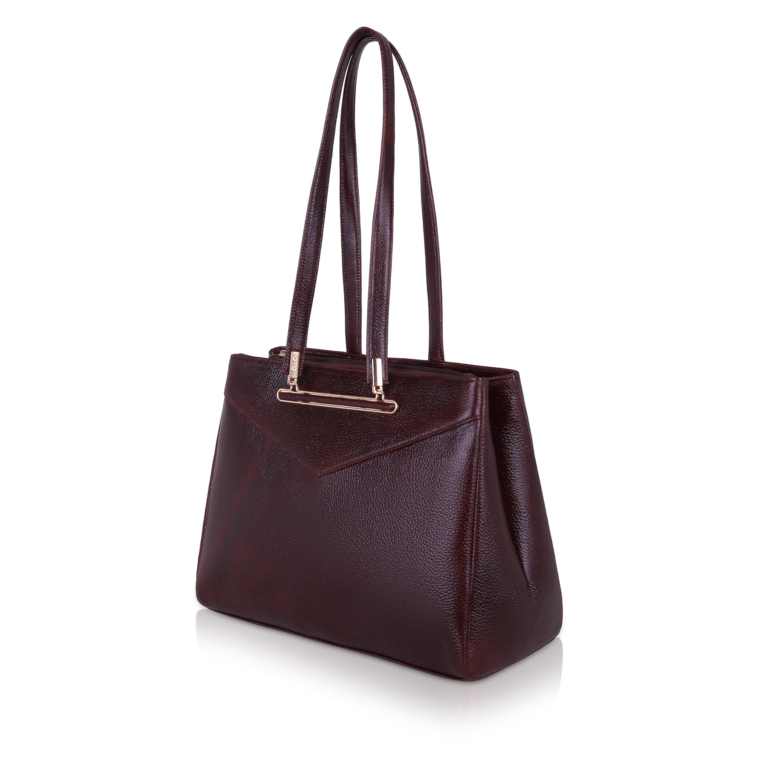 global senate Genuine Leather Handbag for Women Branded Satchel Top Handle Bag-picture-58