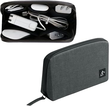 simtoper Electronic Organizer Travel Case Waterproof Cable Bag for Cord, Charger, Hard Disk, Power Bank Small Tech Storage for Travel, Backpack, Business Trip, Airplane