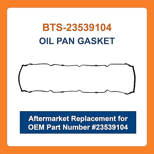 Miniatura 2 de BTS-23539104 - Junta de cárter de aceite, compatible con motor Detroit Diesel Series 60, repuesto para OEM 23539104 23522279, Junta de Cárter