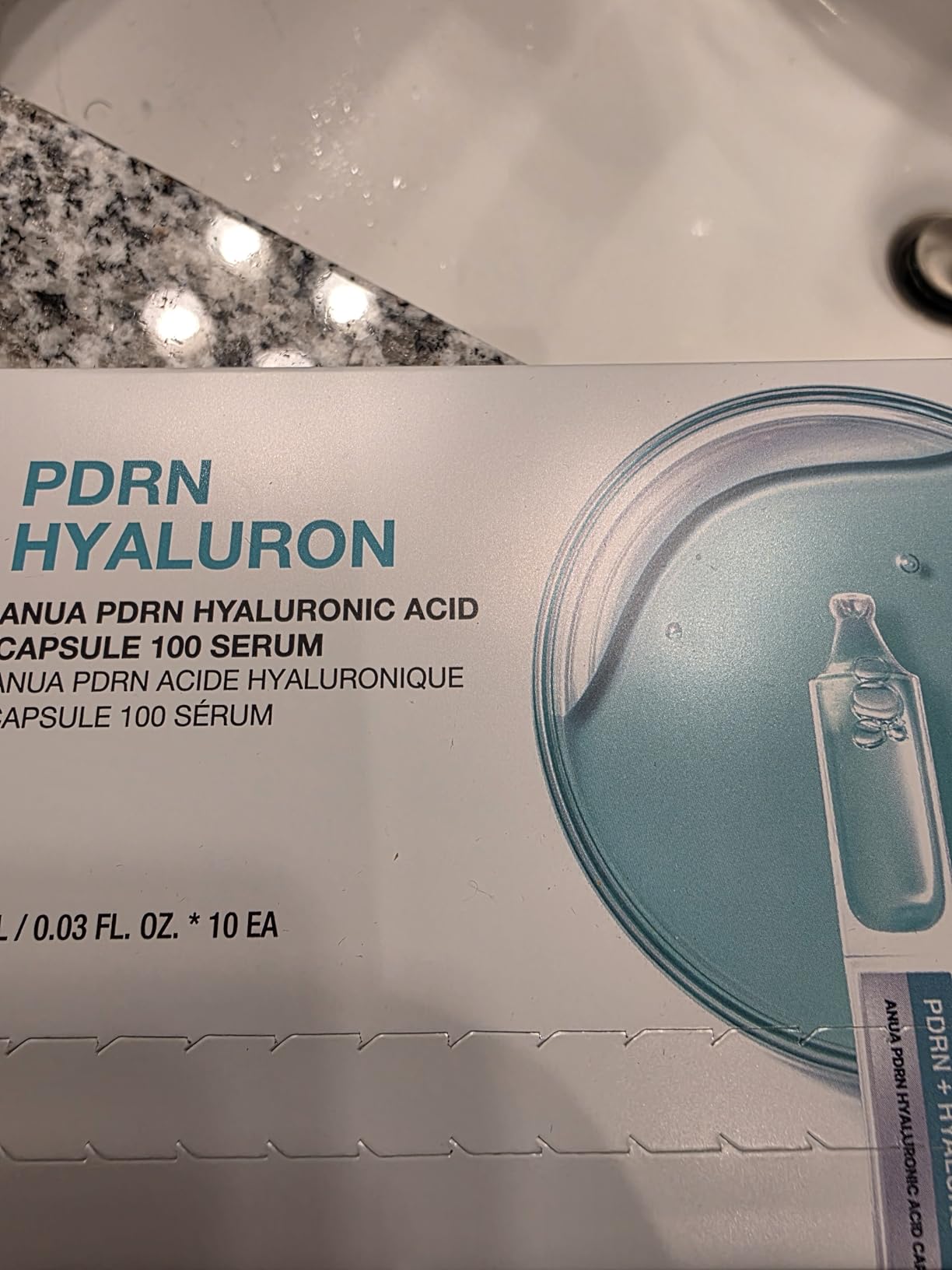 Anua PDRN Hyaluronic Acid Capsule 100 Serum, Radiant Face Salmon DNA, Hyaluronic Acid, Hydration, Moisture Plumping Effect, Lightweight, Glass Skin, Korean Skincare, 0.33 fl.oz