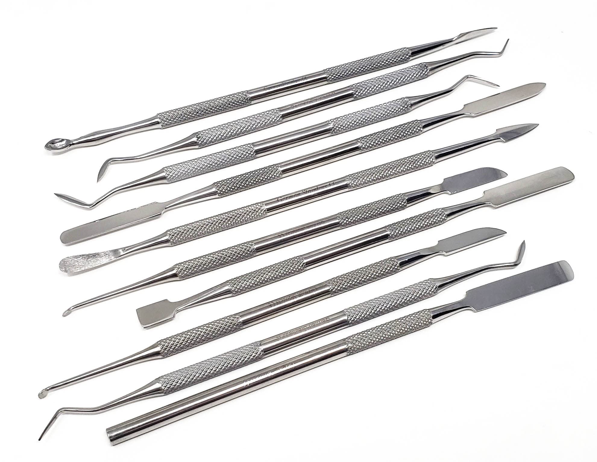 A2ZScilab - Premium Wax Carving Tools Set – 10 Pcs Stainless Steel Wax & Clay Sculpting Tools – Double Ended Dental and Wax Carvers Tools for Carving Modeling Sculpting and Shaping