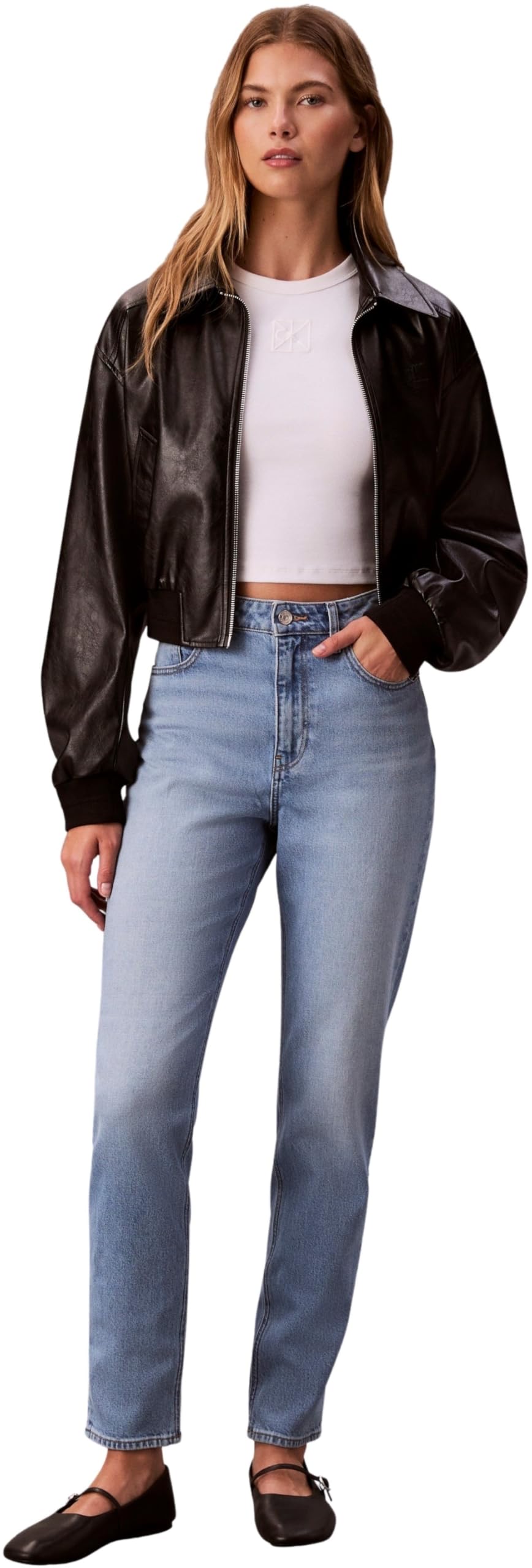 Calvin Klein Women's New MOM Jean Panama LV047E787G Jeans, Blue (Panama), 32W / 30L