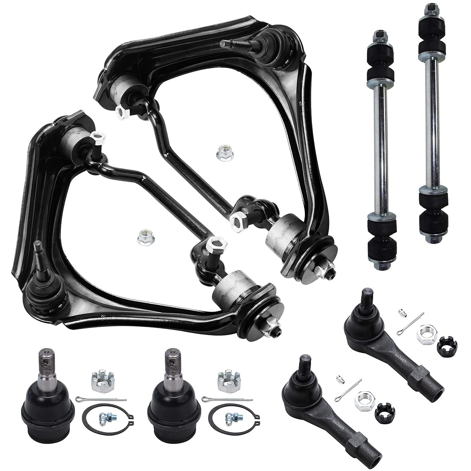 Detroit Axle - Front 8pc Control Arms Kit for 2002-2003 Ford Explorer