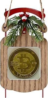 CafePress Casascius Bitcoin Sled Christmas Ornament