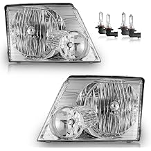 Headlights W/Bulbs for 2002-2005 Ford Explorer