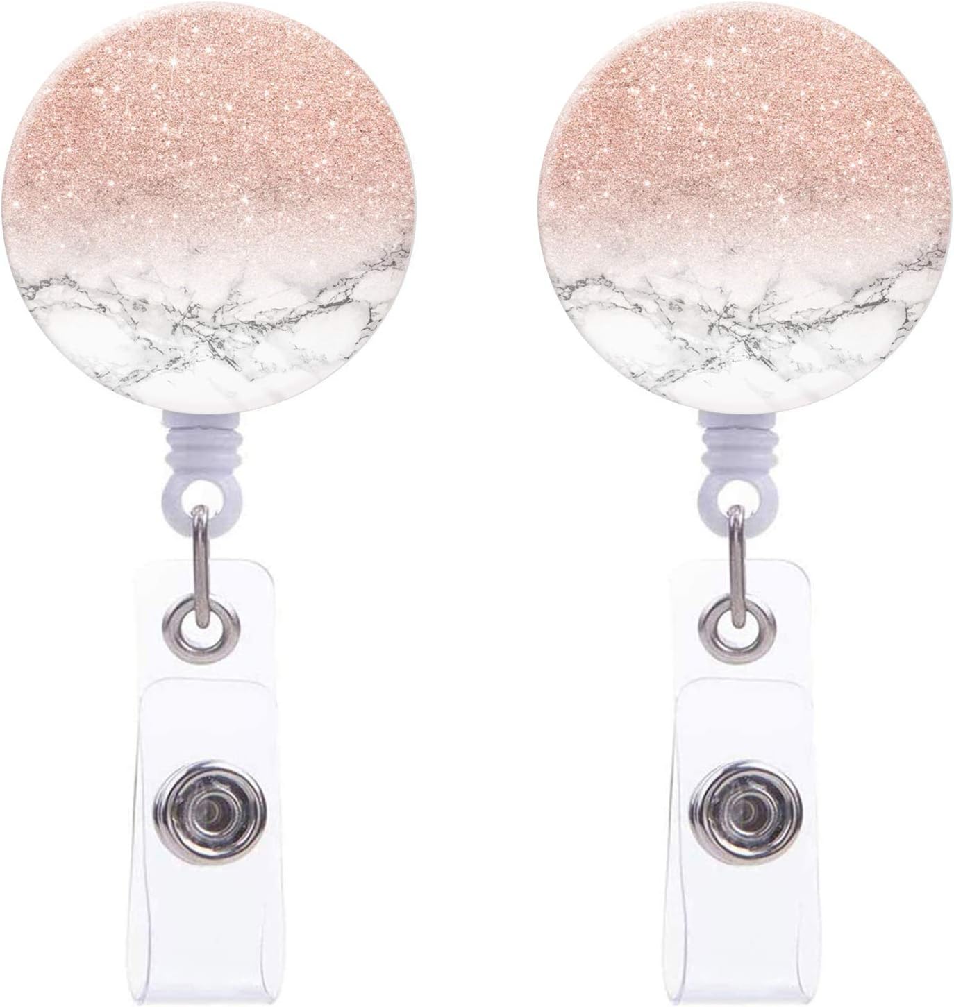 Retractable Badge Holder ID Badge Reel Clip On Card