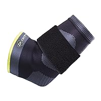 Vista 1 de DonJoy Performance Codera de punto de lujo con correa de compresión, ideal para codo de golfista, codo de tenis y tendinitis de codo - M