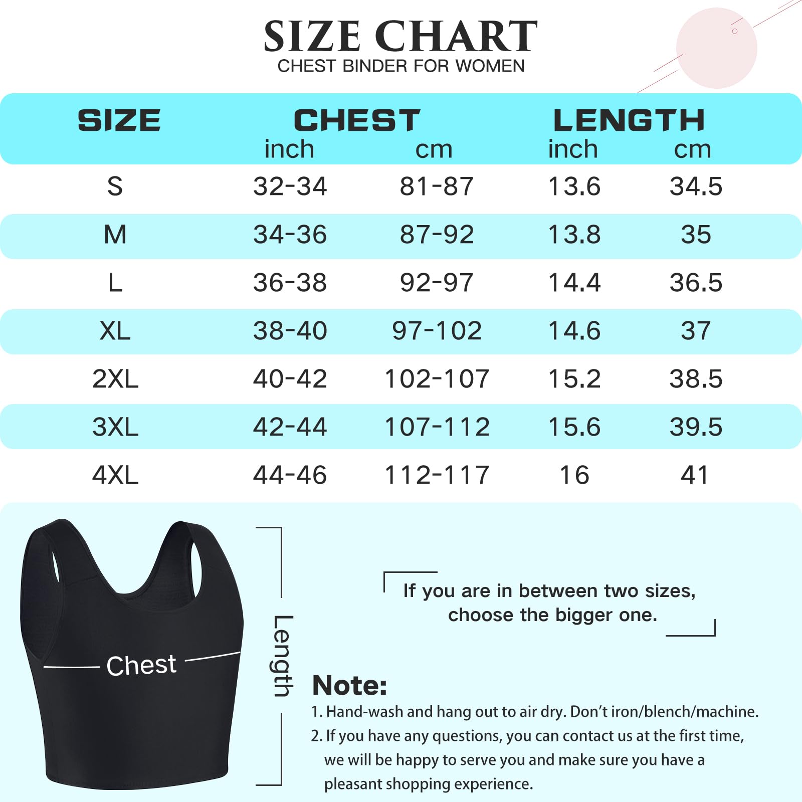XUJI Demi Binder de poitrine Compression Transgender FTM Pullover Design Binder