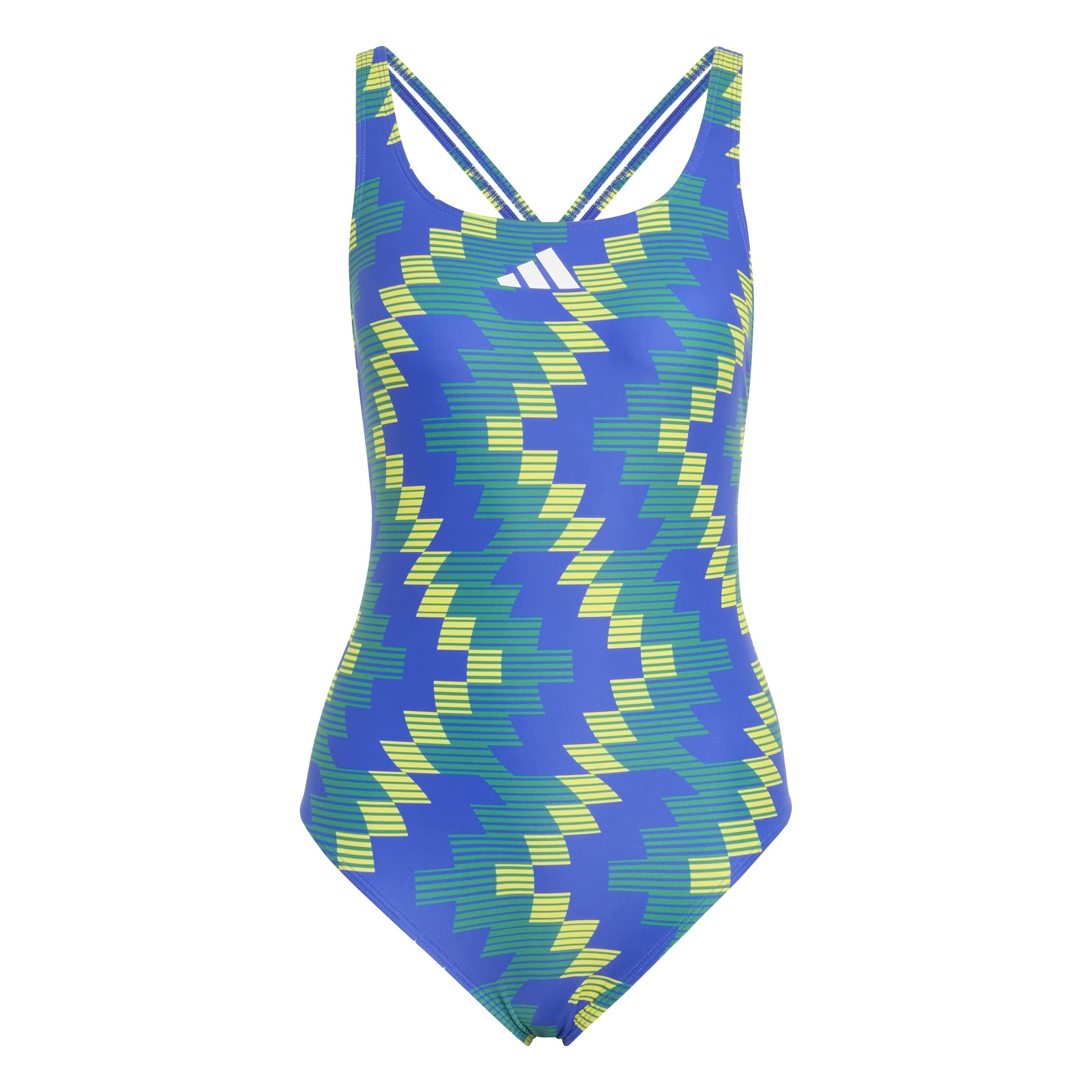 Adidas Women's One Piece Swimsuit Blue 14 (L)