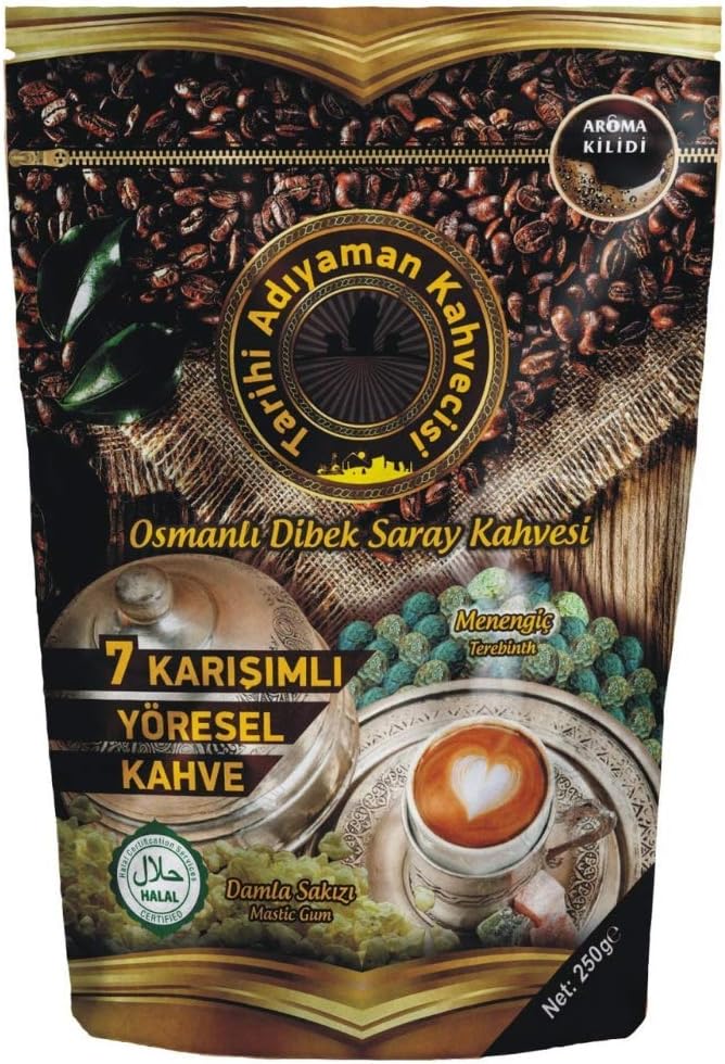 Handmade Grounded Turkish Dibek Coffee Mustic Gum