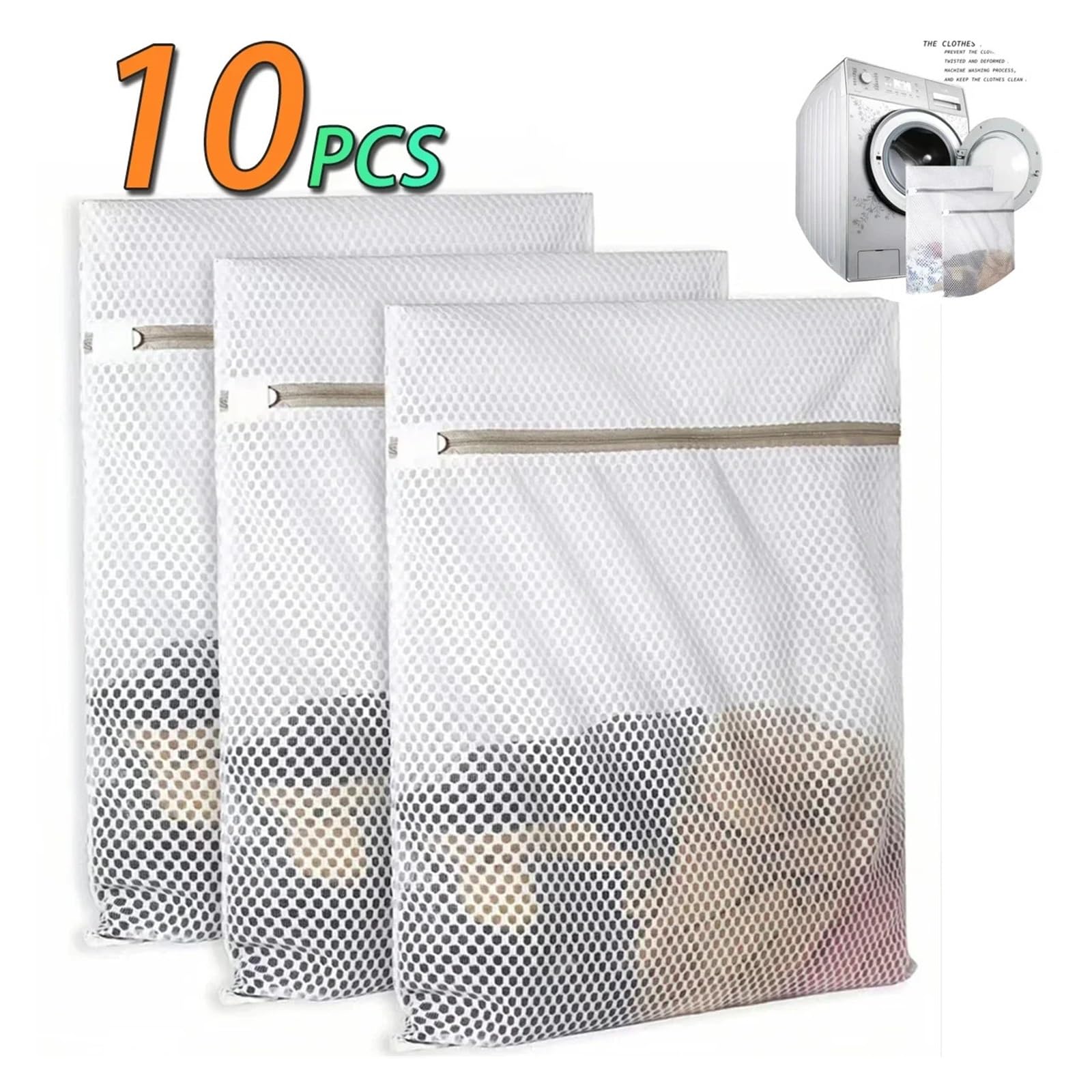 Bolsa de Lavadora Malla Bolsas de Malla for Ropa Delicada, Bolsa de Red for Ropa Delicada, Bolsa organizadora de Viaje for lencería. For Lavar Ropa Interior(6PCS,50x60cm)