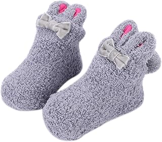 LONTG Baby,Clothing,Baby Boys 0-24m,Socks & Tights,Socks Cute Baby Warm Socks Non Slip Kids Toddler Grip Anckle Socks Soft Cosy Fleece Socks Anti-skid Slipper Socks Booties Cartoon Animal Rabbit Sock Prewalker Pram Shoes For Baby Girls Boys 1 To 3 Years Old