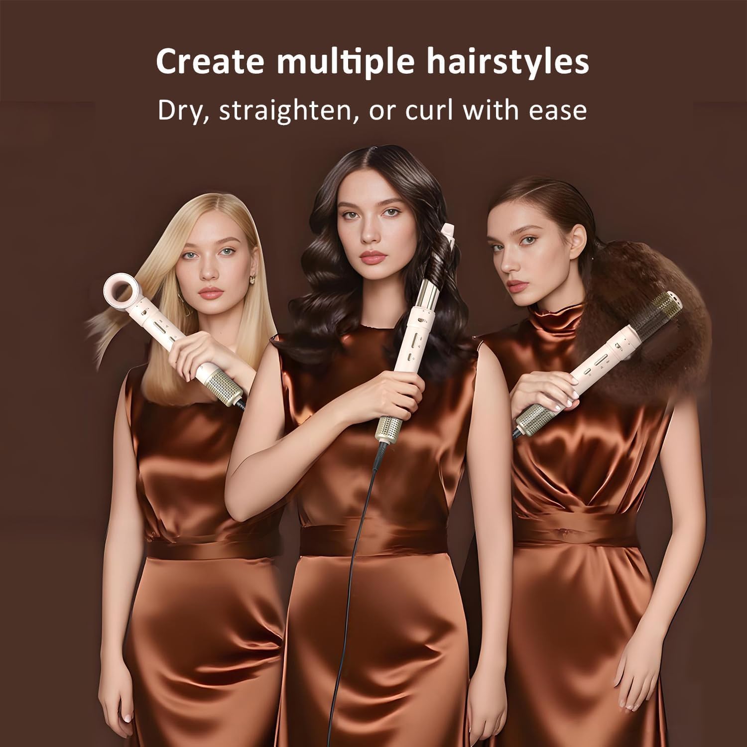 5 in 1 Multi Hot Air Styler Wrap (Gold)
