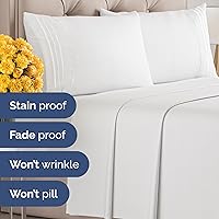 Vista 333 de Sábana encimera de bolsillo profundo, más suave que el algodón egipcio, 1 sábana encimera para colchón tamaño Queen