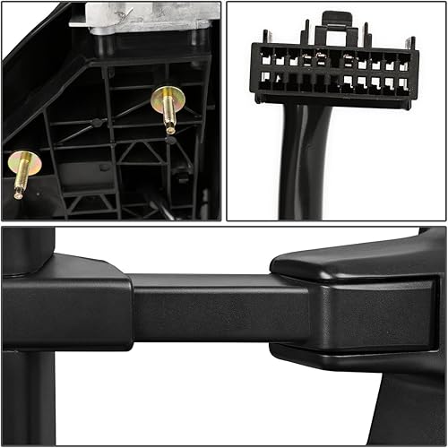 Miniatura 7 de DNA Motoring TWM-027-T666-BK-AM-R Espejo de remolque plegable telescópico manual con señal de giro compatible con 08-16 F250  F350  F450  F550 Super