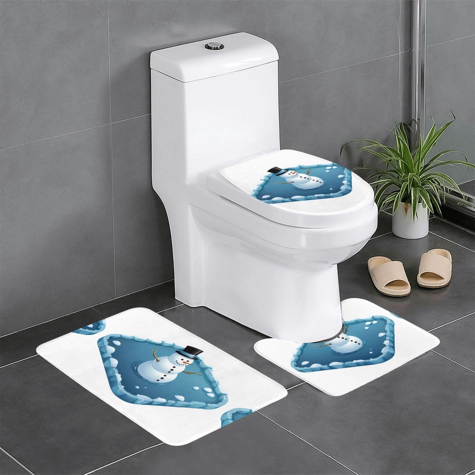 Tapis de salle de bain antidérapants absorbants et sécurisés pour douche et baignoire