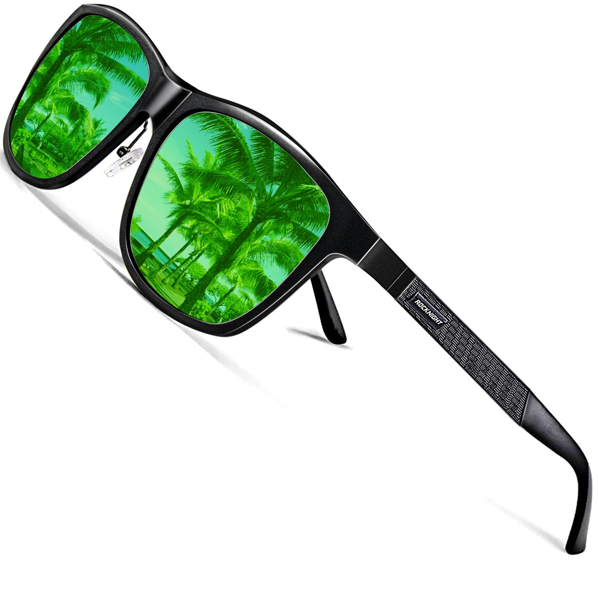 HD Polarized Driving Sunglasses UV400 Protection Lightweight Al-Mg Metal Frame Outdoor Casual 60mm