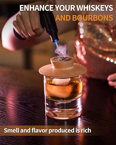 Miniatura 7 de Chips de roble de 5 onzas para ahumar, chips de madera para ahumar cócteles, chips de ahumador saborizados para la antigüedad, whisky, bourbon,