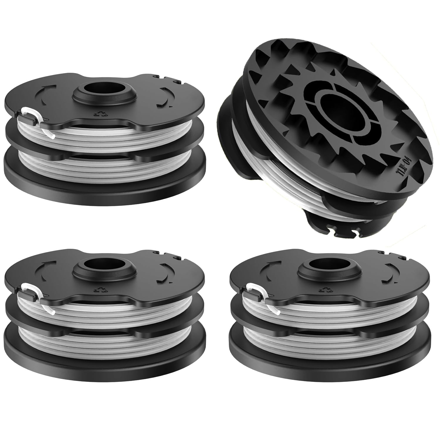 Replacement Spool for LIDL Parkside 20-Li PRT 50 PRT 300 PRT 550 Brushcutter (4 Pieces)