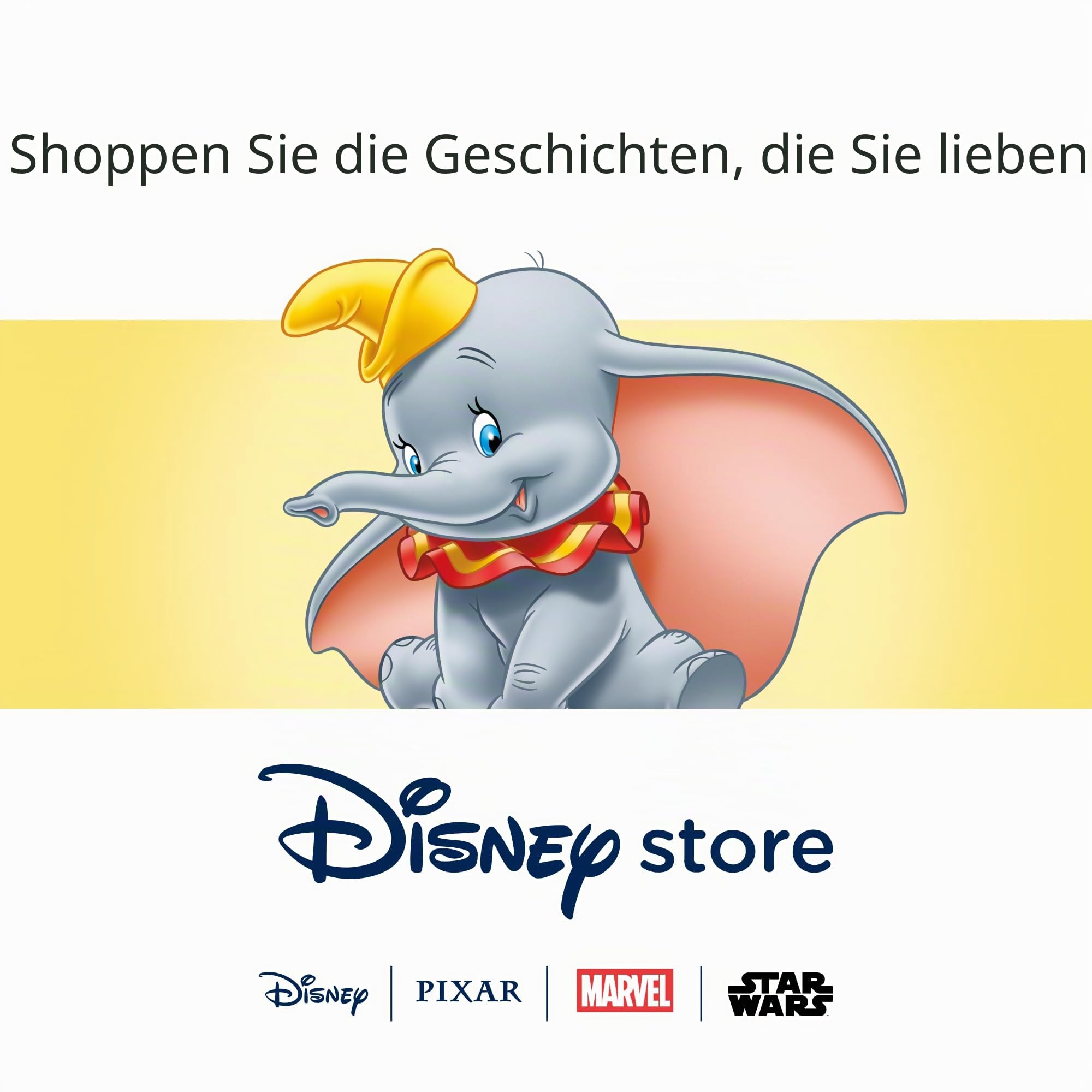 Disney Store Official - Dumbo - Big Feet Kuscheltier - 44 cm/17" - Knuddeliger Grauer Plüsch-Elefant - Stofftier - Ab der Geburt geeignet