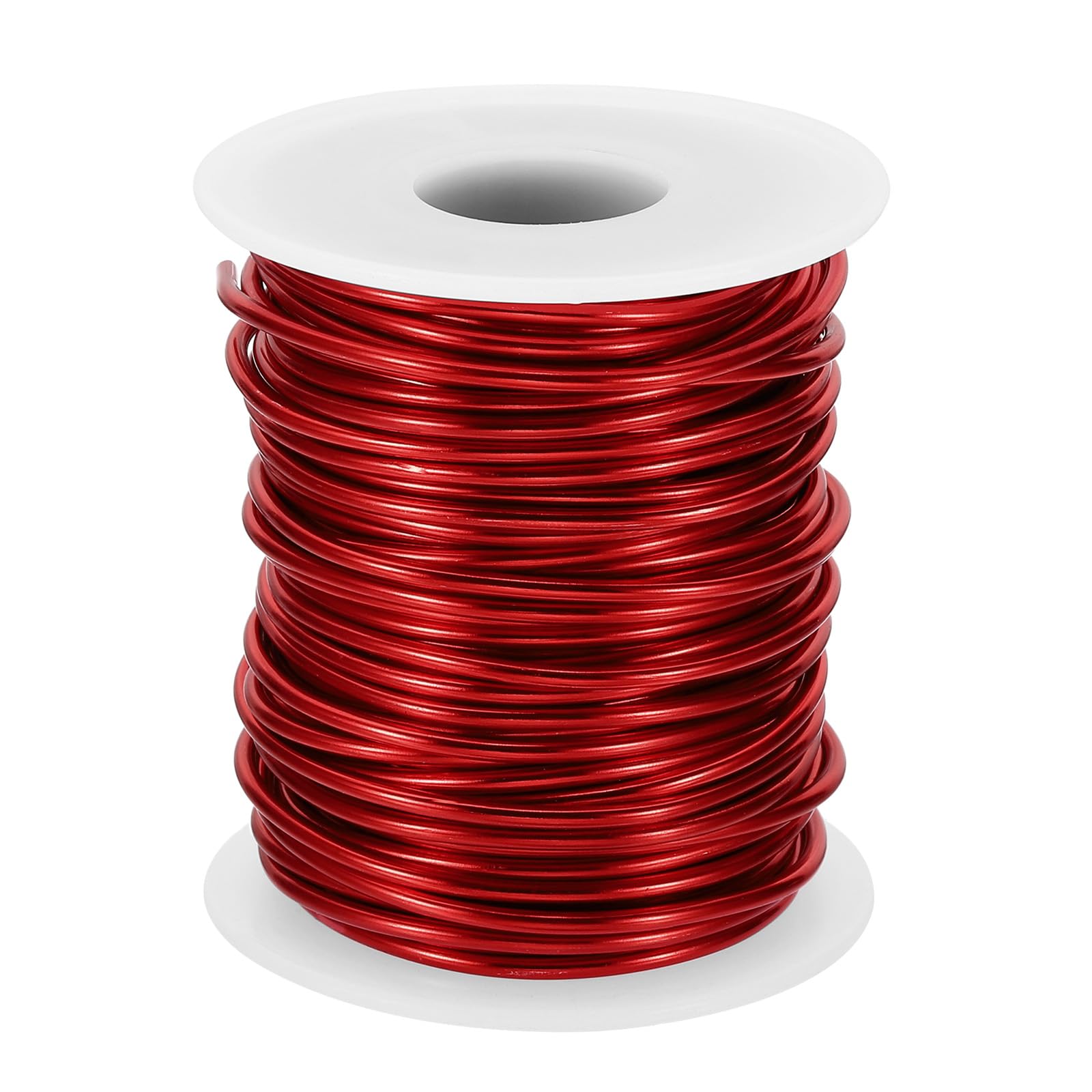 PATIKIL 12 Gauge 2mm Aluminum Craft Wire, 65.6Ft Metal Wire Armature Bendable Wire for Jewelry Making Metal Wrap DIY Red