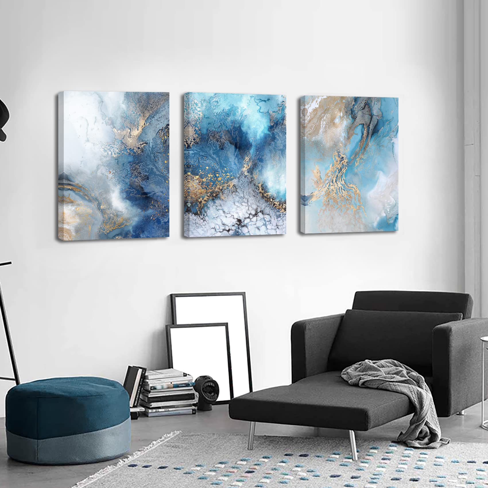 3 Pcs Wooden Framed Canvas Wall Art Set Bohemian Sage Green Canvas Prints Poster Geometric Line Beige Green Pictures for Living Room Bedroom Dinning Room Hallway Stairs Wall Decor 30x40cm x3pcs — view 156